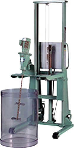 SG:竪型・可搬型撹拌機を取付ける油圧式の架台